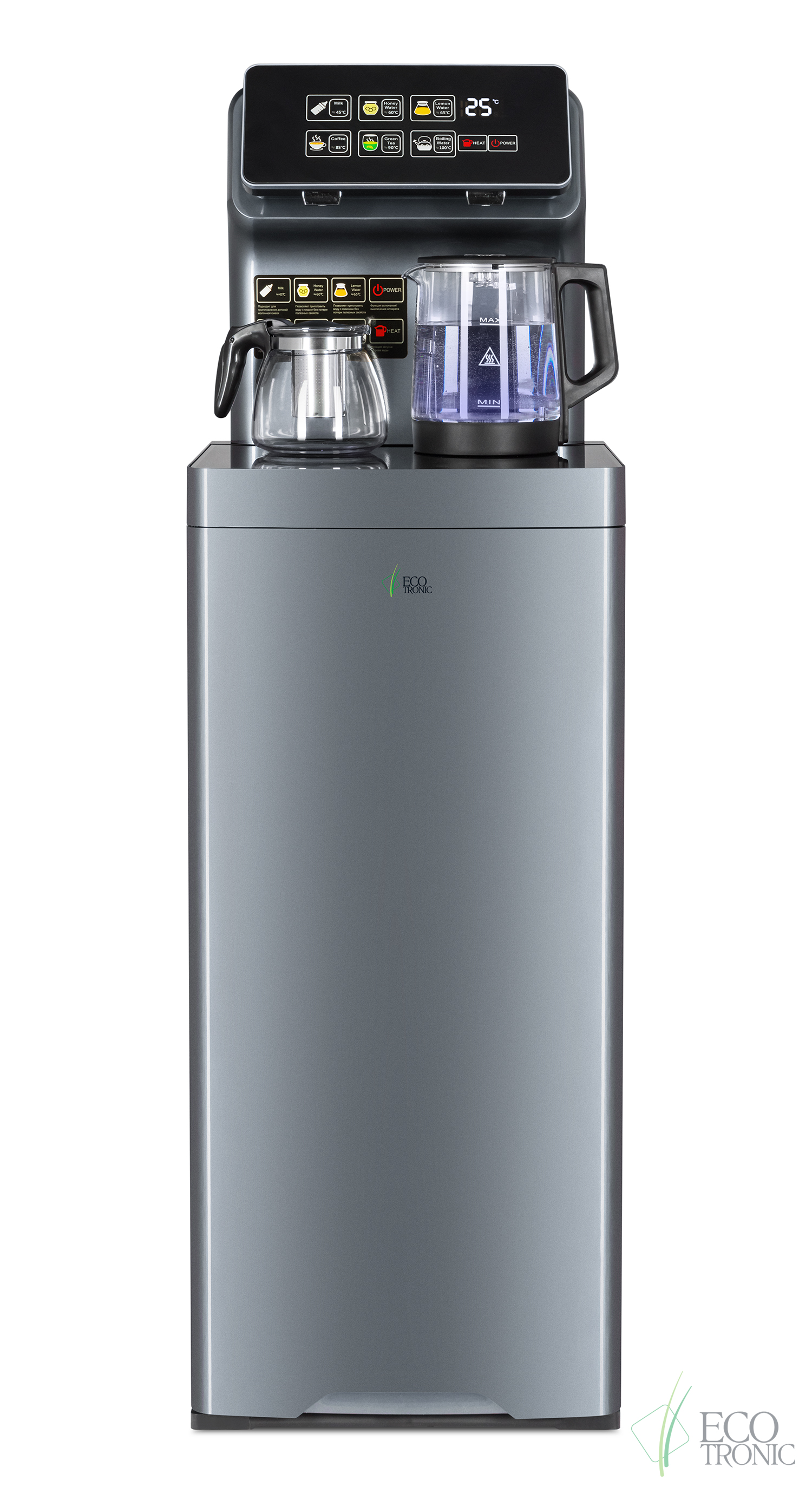 Кулер с чайным столиком Тиабар Ecotronic TB15-LNR morandy gray